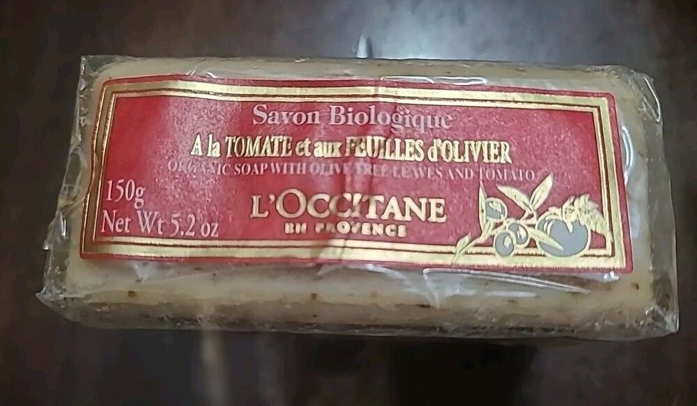 L OCCITANE EN PROVENCE ORGANIC TOMATO & OLIVE LEAVES BODY BAR~SEALED*RARE* VTG*